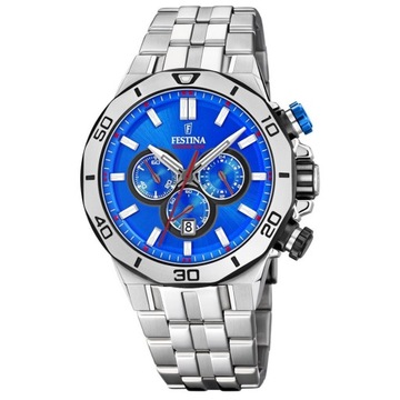 Zegarek Męski Festina F20448-2 srebrny