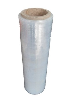 FOLIA STRETCH MINI RAP TRANSPARENT KLEJĄCA 25cm FI 5cm