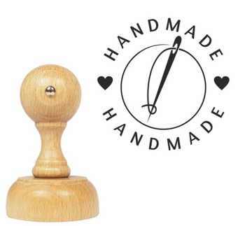 Stempel / pieczątka HANDMADE lGŁA rękodzieło SZYCIE dla rękodzielnika