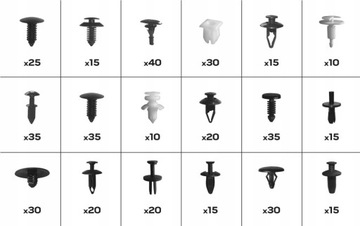 ЗАЖИМЫ ДЛЯ АВТОМОБИЛЕЙ FORD 415 ШТ.