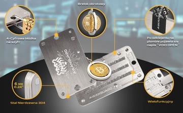 Криптовалютный кошелек AWANGUARD Premiere — носитель данных, резервное копирование исходной фразы