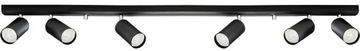 Lampa kinkiet oprawa EYE spot black 6 x gu10