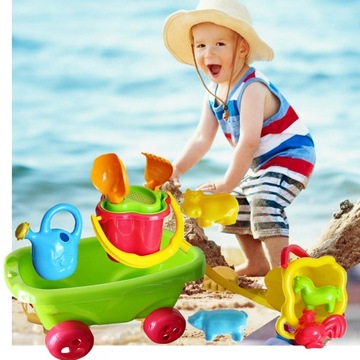 Коляска, коляска, тачка + формочки для малышей PL