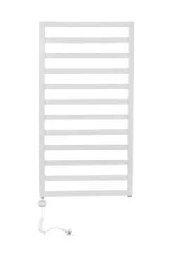 Grzejnik łazienkowy DEKORACYJNY elektryczny FRAME 600W TIMER biały mat