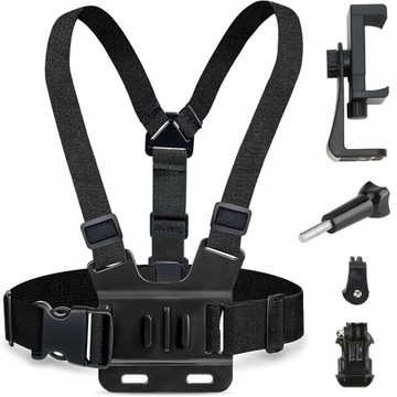 SZELKI UCHWYT NA KLATKĘ PIERSIOWĄ CHEST MOUNT NA TELEFON KAMERĘ GOPRO