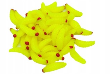 ИСКУССТВЕННЫЙ ЧЕРВЯК-ЖИВКА 50 шт, желтый