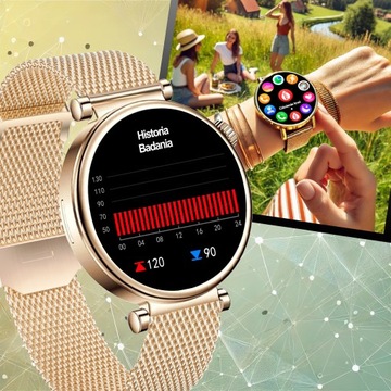 СМАРТ-ЧАСЫ ЖЕНСКИЕ ЧАСЫ OLED-МЕНЮ PL ВЫЗОВЫ УВЕДОМЛЕНИЯ СПОРТ 4 ПОЛОСКИ