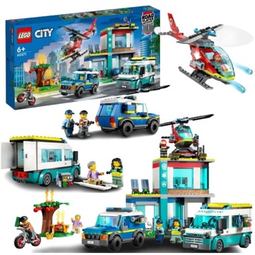 LEGO CITY 60371 PARKING DLA POJAZDÓW UPRZYWILEJOWANYCH+KARTKA ELEKTRONICZNA