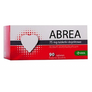 Abrea 90 tabletek Lek zapobiegający udarom zawałom