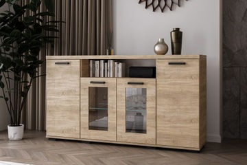 KOMODA szafka do sypialni salonu 160/85/40 sonoma