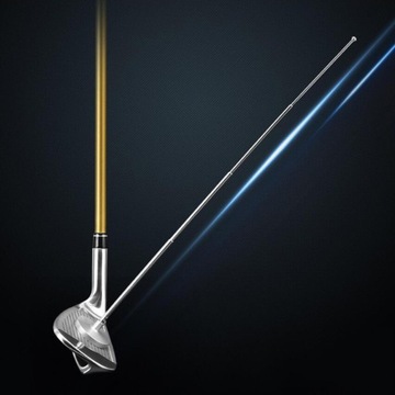 Golf ment Rods Club ment Stick demonstruje prawidłowy zamach golfowy i kąt leżenia