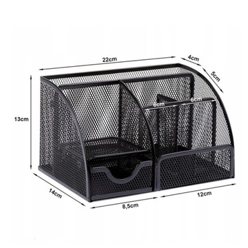 МЕТАЛЛИЧЕСКИЙ НАСТОЛЬНЫЙ ОРГАНАЙЗЕР ЯЩИК ДЛЯ ИНСТРУМЕНТОВ, 6 ОТДЕЛЕНИЙ С РАБОЧИМ ЯЩИКОМ