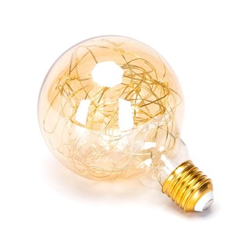 ŻARÓWKA dekoracyjna OZDOBNA retro DRUCIK EDISON GD5 E27 AMBER