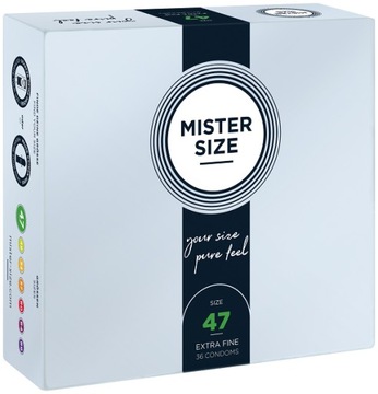 MISTER SIZE 47 dopasowane Prezerwatywy obwód 36szt