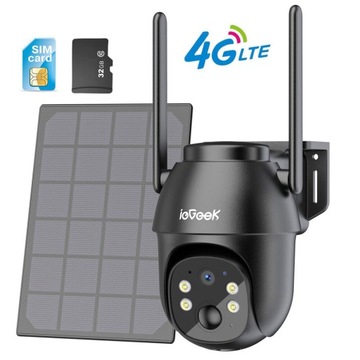 Kamera Solarna Obrotowa IP GSM 4G LTE SIM 3MP 32GB
