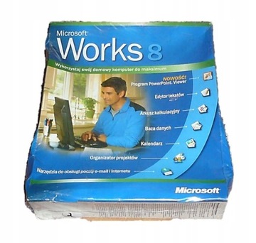Microsoft WORKS 8 BOX POLSKI 1 PC / licencja wieczysta BOX 070-02474