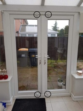 МЕТАЛЛИЧЕСКАЯ ЗАЩИТА ДЛЯ ОКОН ДВЕРИ ЗАМОК ДЛЯ ОКОННЫХ ДВЕРНЫХ РУЧОК 2 ШТ.