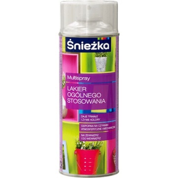 ŚNIEŻKA LAKIER OGÓLNEGO STOSOWANIA W SPRAY-U BEZBARWNY 400ML