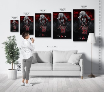 Картина на холсте на стену для гостиной MICHAEL JORDAN POP00057 30x40