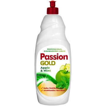 Płyn do Mycia Naczyń Passion Gold Jabłko Mięta Wydajny Niemiecki 850ml