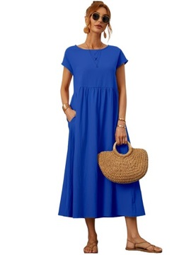 SUKIENKA ELEGANCKA LETNIA DAMSKA PLAŻOWA MIDI