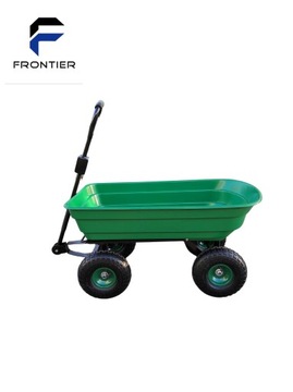 Садовая транспортная тележка, самосвал, 75л, 300 кг, ручная или для трактора