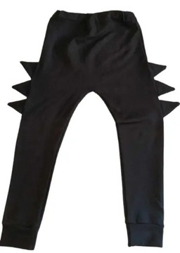 Spodnie dino czarne z kolcami rozmiar 158