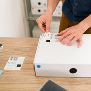 ТЕРМОЭТИКЕТКИ 100х150мм 500шт КАРТОН 24 Рулона САМОКЛЕЯЩАЯСЯ ПЕРФОРАЦИЯ