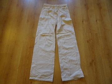 Sinsay jeansy damskie Wide Leg rozmiar 36/s, ecru
