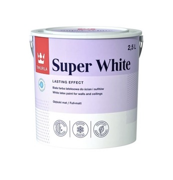 TIKKURILA Super White 2,5L biała farba ściany i sufity