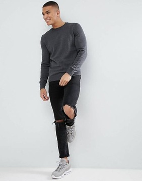 ГРАФИТОВЫЙ ТОНКИЙ СВИТЕР NEW LOOK (M)