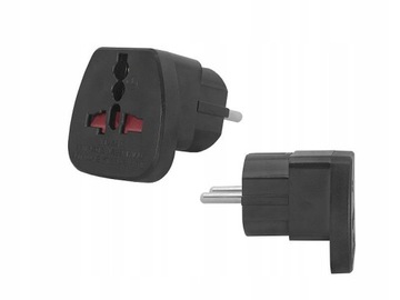 LAMEX adapter przejściówka z PL na gniazdo Anglia UK USA i inne 16A czarny