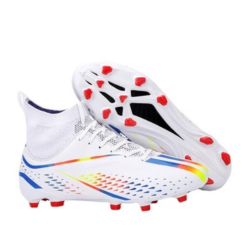 BUTY PIŁKARSKIE SPORTOWE KORKI Wysoka cholewka