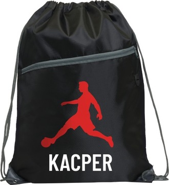 Черная школьная сумка с именем для детей, сумка для обуви, полиэтиленовая сумка