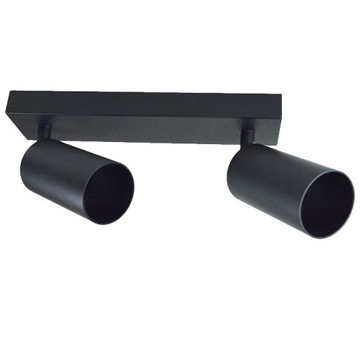 Lampa sufitowa SPOT 2xGU10 ruchoma FAR2 czarna