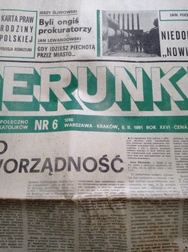 Kierunki tygodnik nr 6 / 1981; 8 lutego 1981