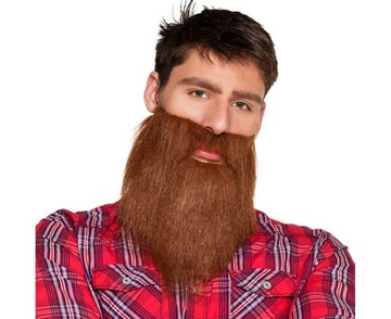 Broda Hipstera Drwala Sztuczna Broda na Gumce Przebranie