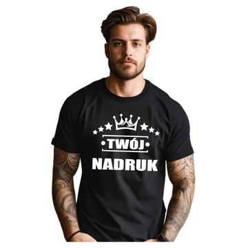 KOSZULKA MĘSKA ZE ŚMIESZNYM NAPISEM TSHIRT Z WŁASNYM NAPISEM PREZENT XL