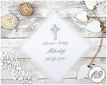 Белый крестильный халат с вышивкой БОХО для крещения Сувенир СОДАЛИТ коробочка А