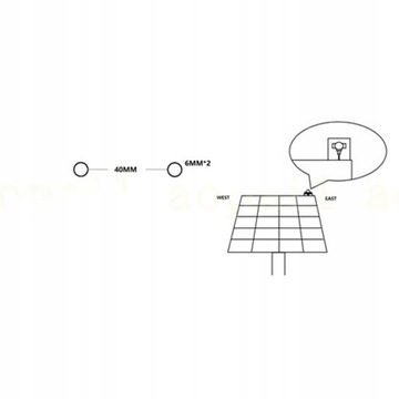 SOLAR TRACKER POKEDYNCZA OŚ ŚLEDZENIA KONTROLER