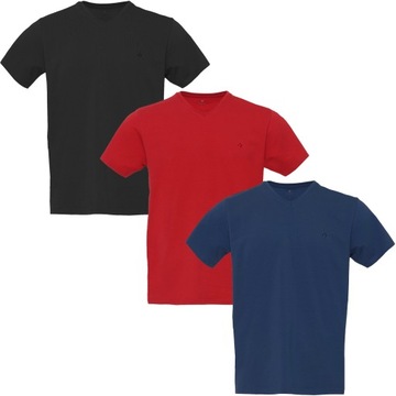 KOSZULKA MĘSKA T-SHIRT GŁADKI MORAJ PREMIUM XXL x3