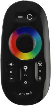 КОНТРОЛЛЕР Контроллер ДИСТАНЦИОННЫЙ ДЛЯ RGB RF СВЕТОДИОДНОЙ ЛЕНТЫ (Радиоволны) Черный