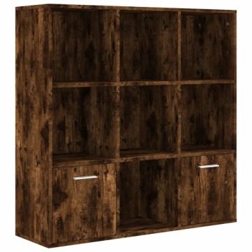 Стелаж для книжок, димчастий дуб, 98x30x98 см