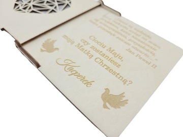 PROŚBA CIOCIU CZY ZOSTANIESZ MOJĄ CHRZESTNĄ