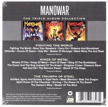 MANOWAR: ТРОЙНОЙ СБОРНИК АЛЬБОМОВ (3CD