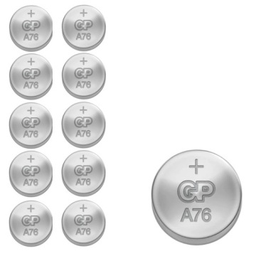 Батарея AG13 G13 L1154 LR44 A76 GP (10 шт. в блистере)