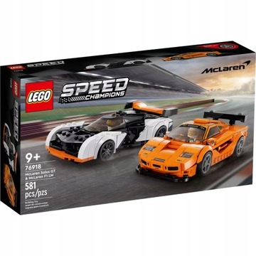 ГОНОЧНЫЕ АВТОМОБИЛИ LEGO MCLAREN SOLUS GT + MCLAREN F1 LM