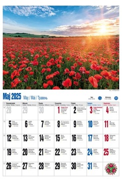Настенный календарь А3 2025. Польский климат