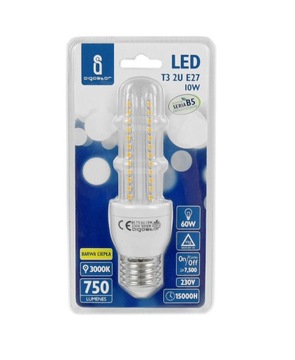 ŻARÓWKA LED T3 2U E27 10W 3000K BIAŁA CIEPŁA