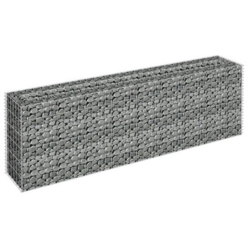 Габион приподнятый, оцинкованная сталь, 180x30x60 см.